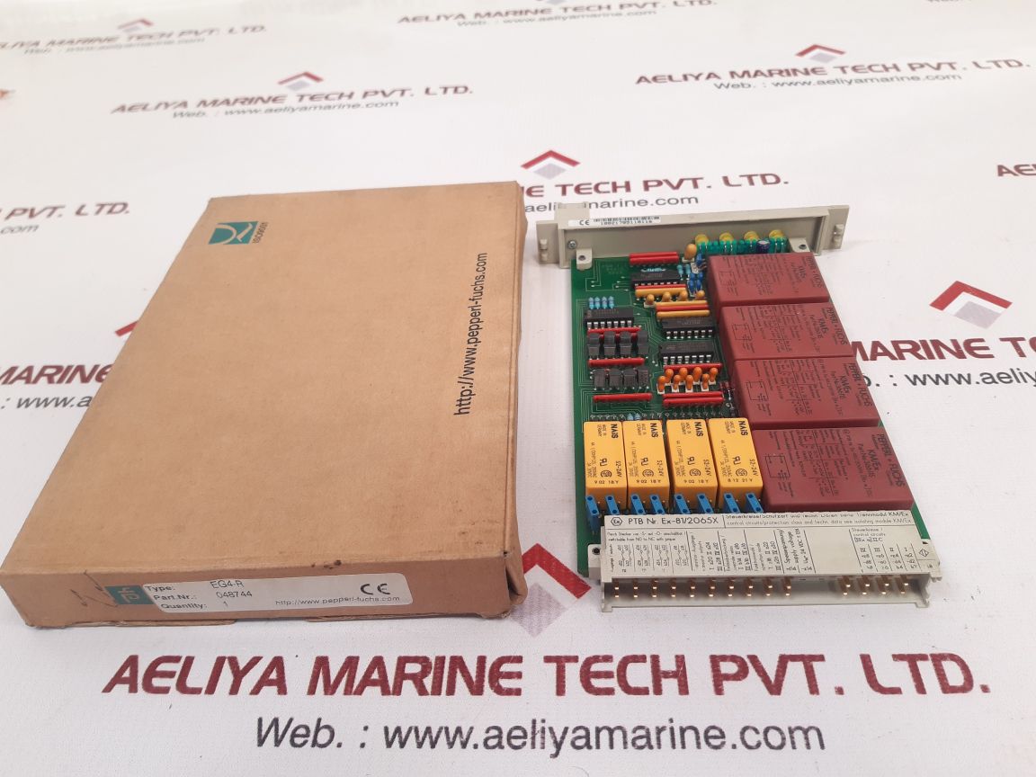 Pepperl + fuchs eg4-r switch amplifier module 048744