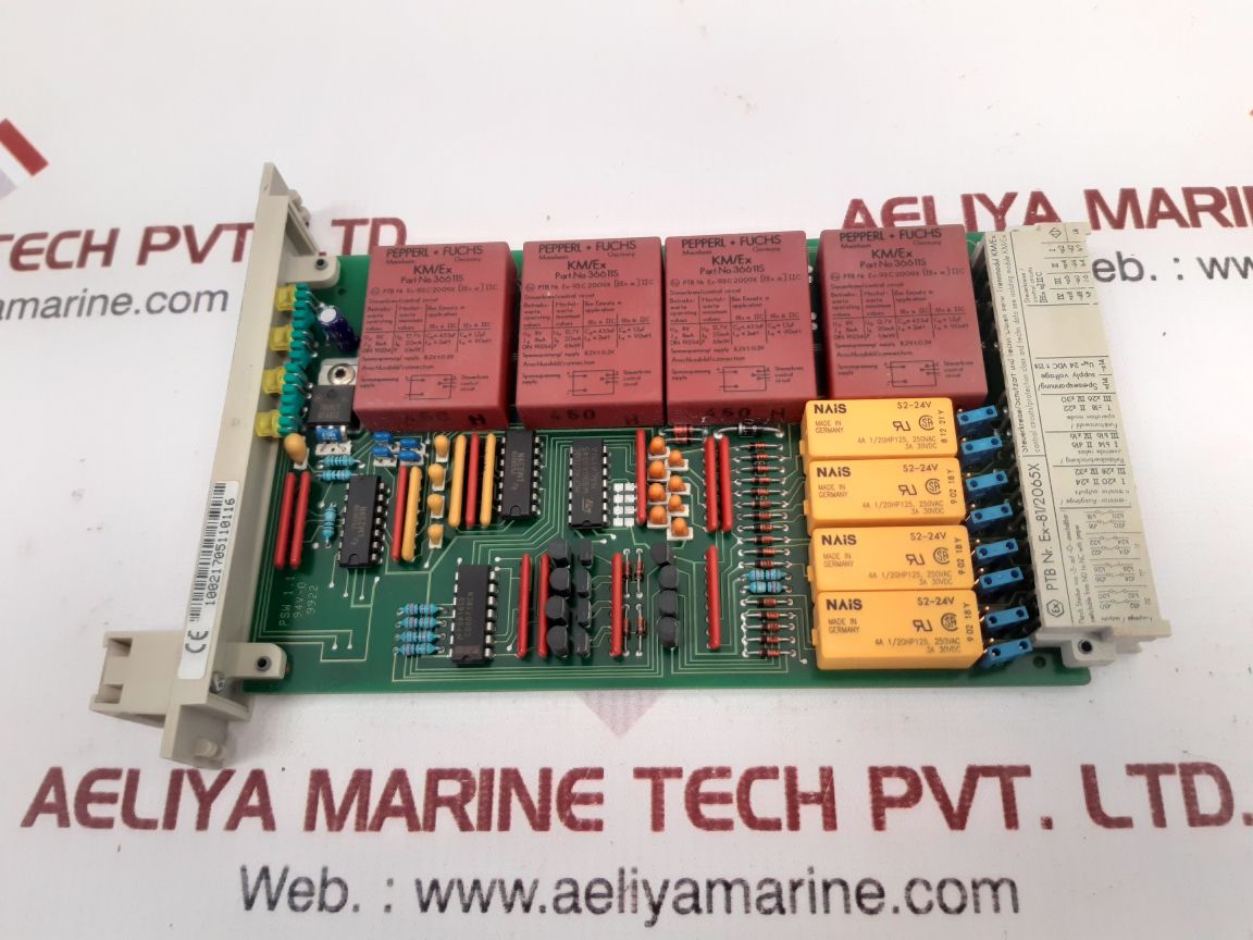 Pepperl + fuchs eg4-r switch amplifier module 048744