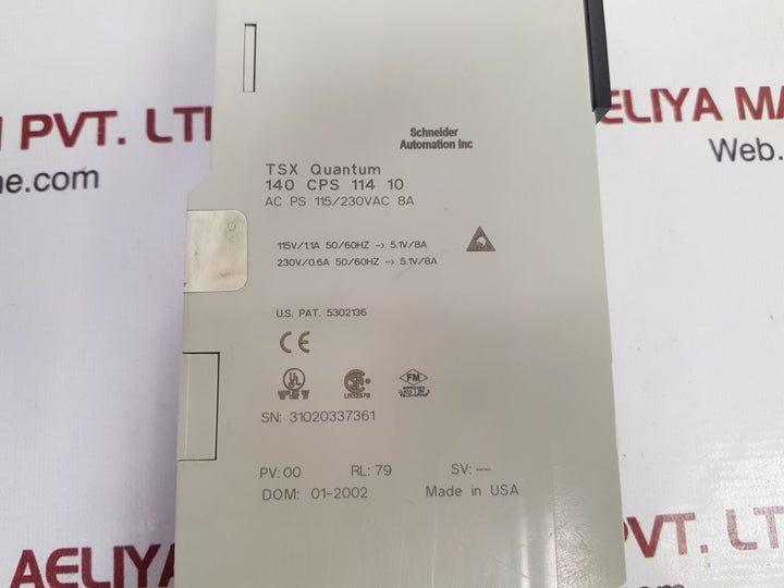 Schneider 140 cps 114 10 tsx quantum power supply 
