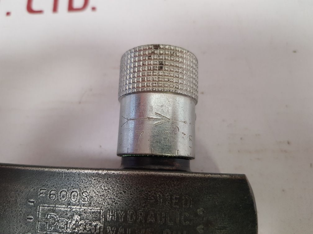 Parker f600s-11ed flow control valve

