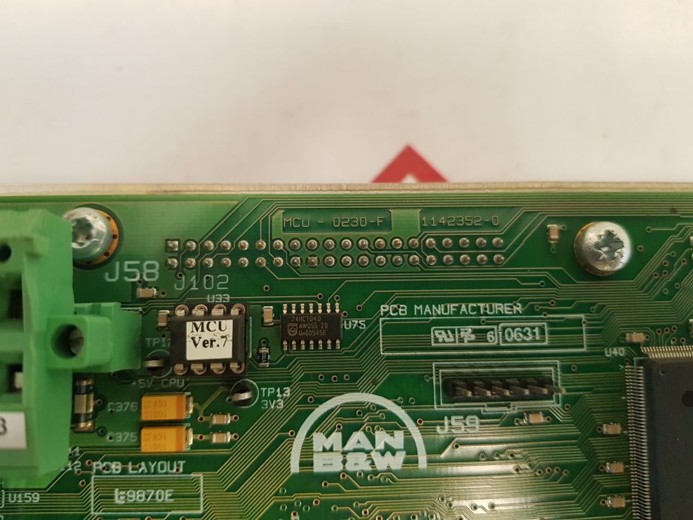 Man b&w mcu-0230-f pcb module 1142352-0 rev: 1.4

