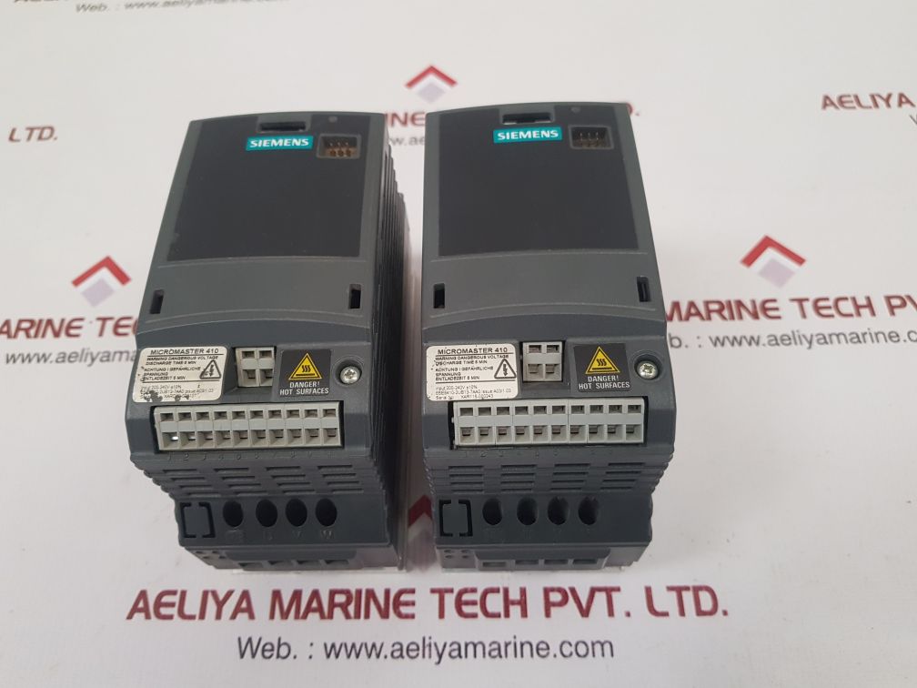 Siemens 6se6410-2ub13-7aa0 micromaster 410 inverter 0.37kw

