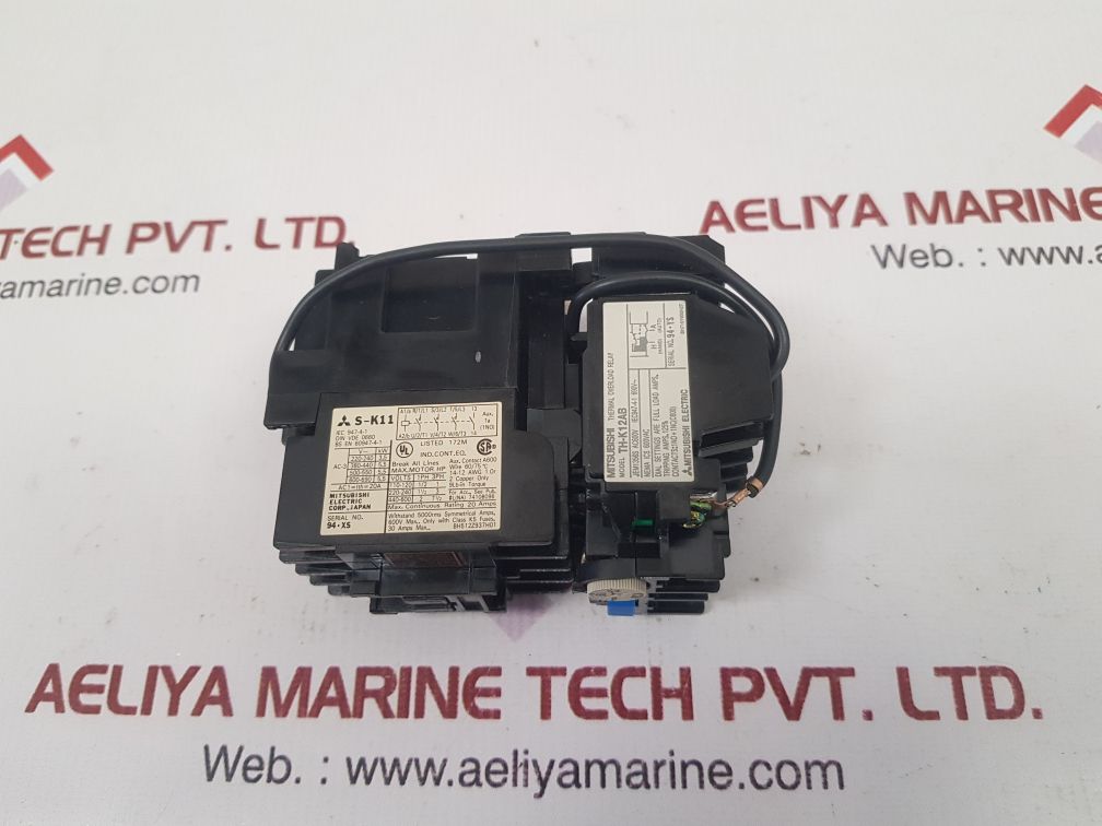 Mitsubishi electric th-k12ab thermal overload relay s-k11 contactor new
