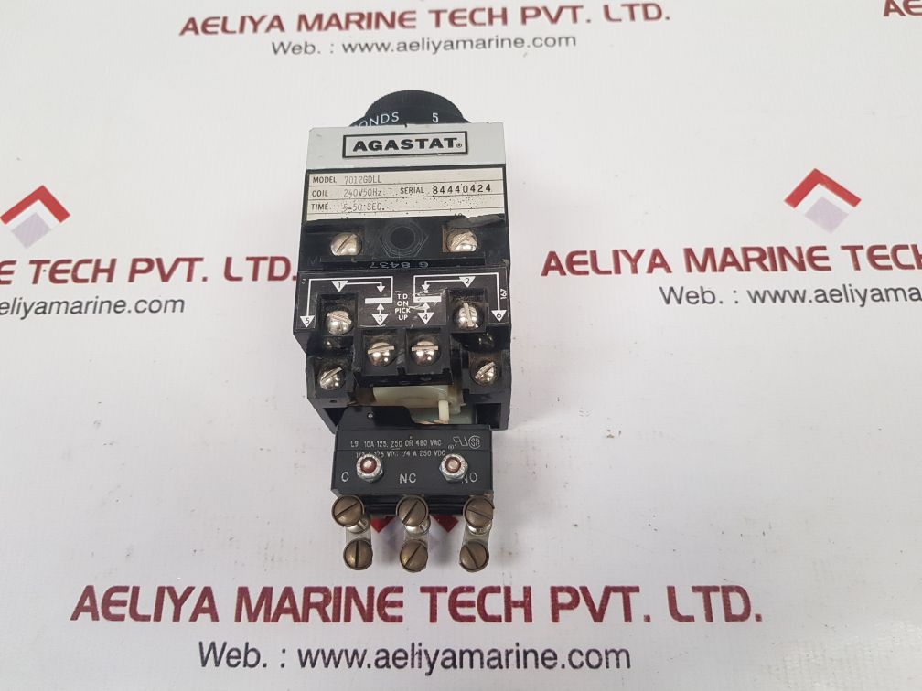Agastat 7012gdll timing relay 5-50 sec. used
