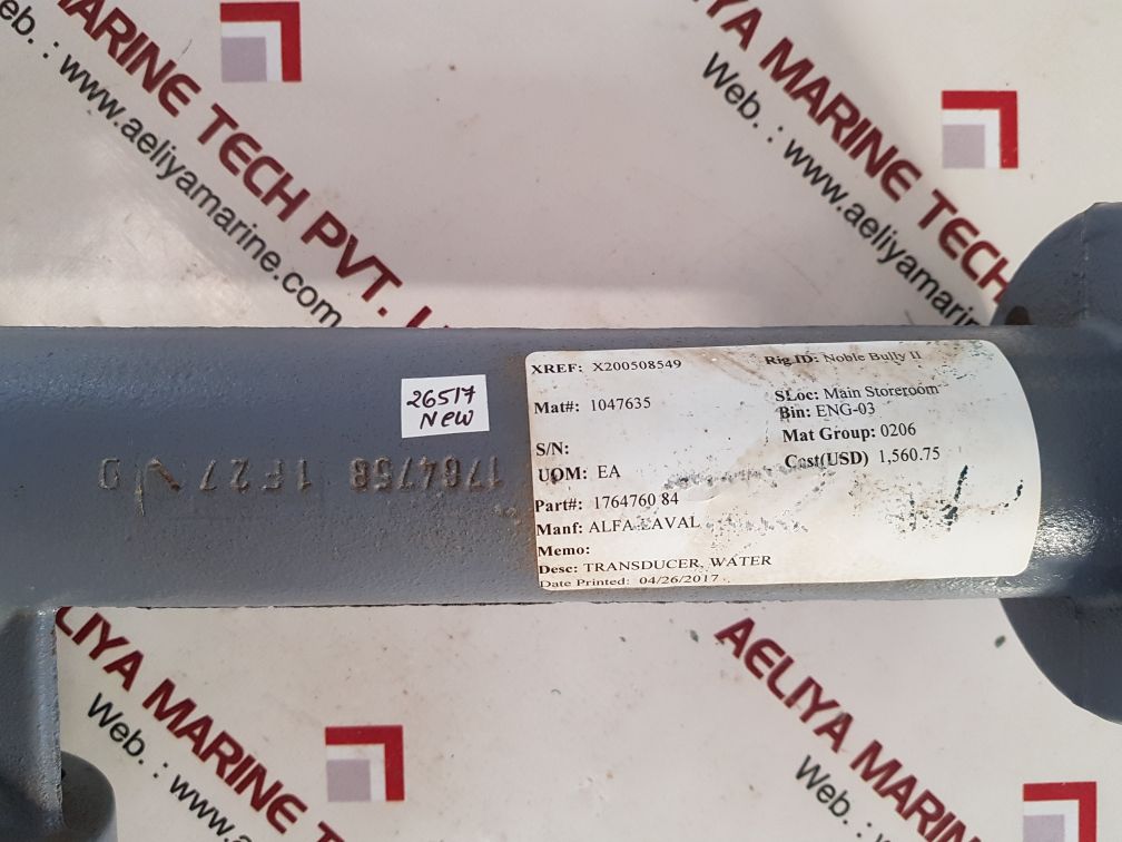 Alfa laval mt-50 water transducer 176476084 with supply board