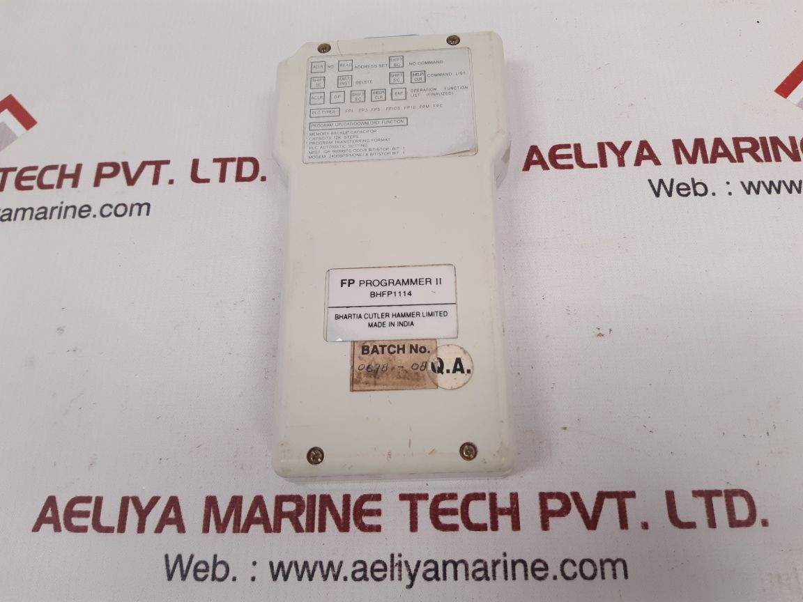 Bhartia fp programmer ii bhfp1114
