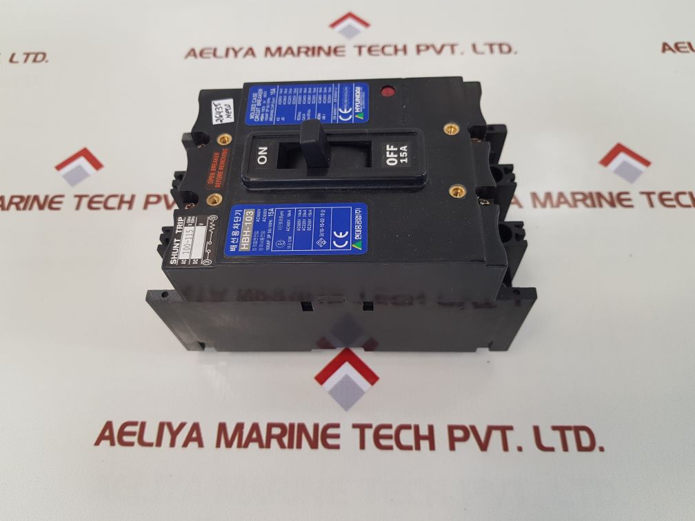 Hyundai hbh-103 molded case circuit breaker 15a