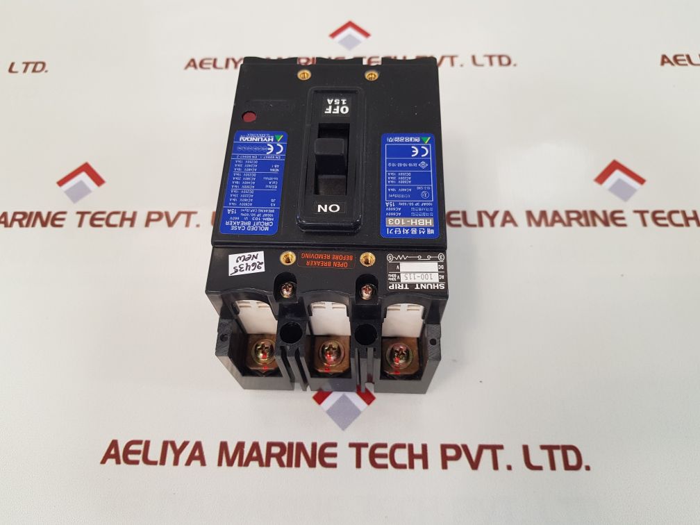 Hyundai hbh-103 molded case circuit breaker 15a