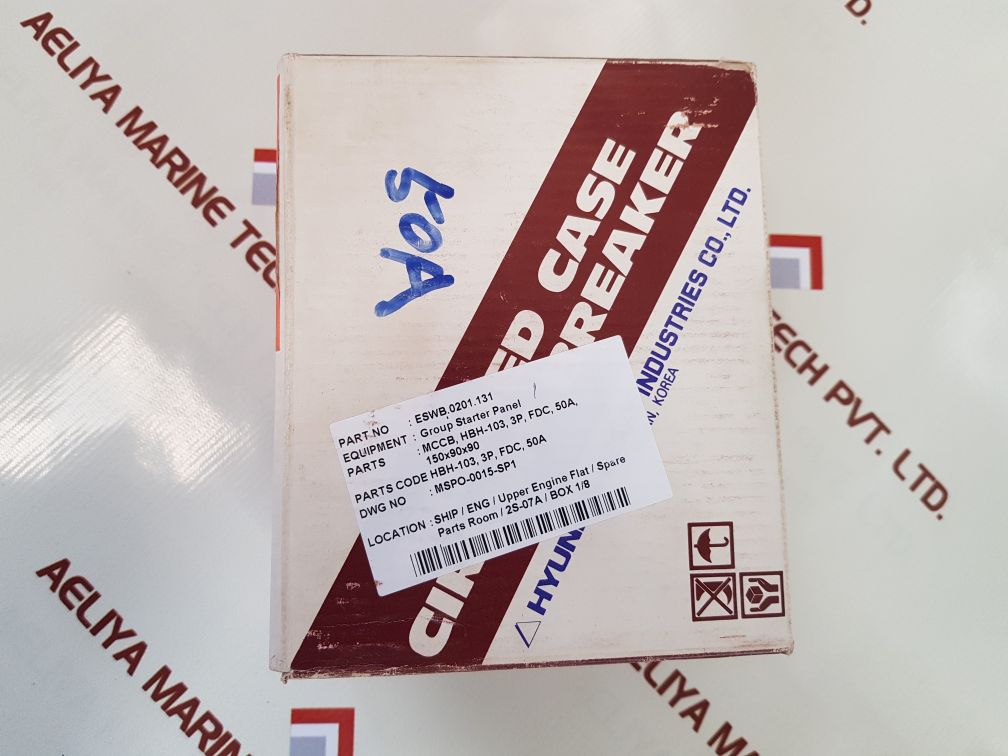 Hyundai hbh-103 molded case circuit breaker