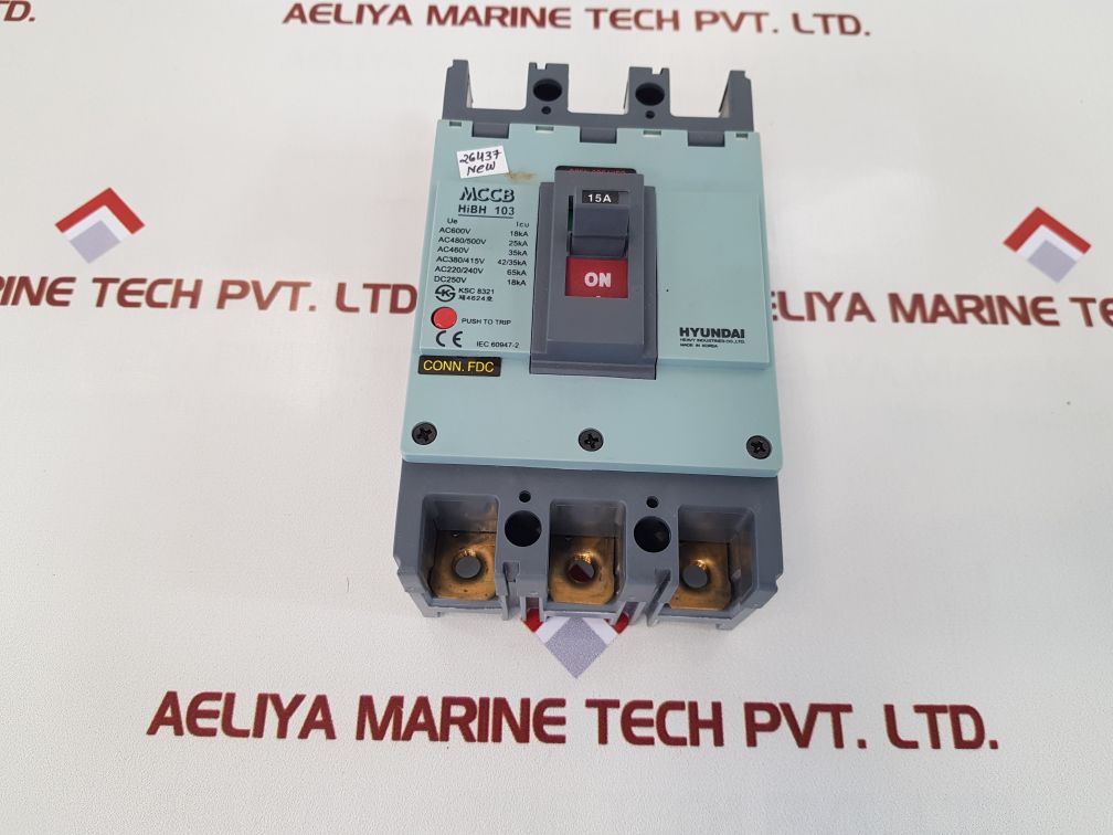 Hyundai hibh 103 molded case circuit breaker NEw