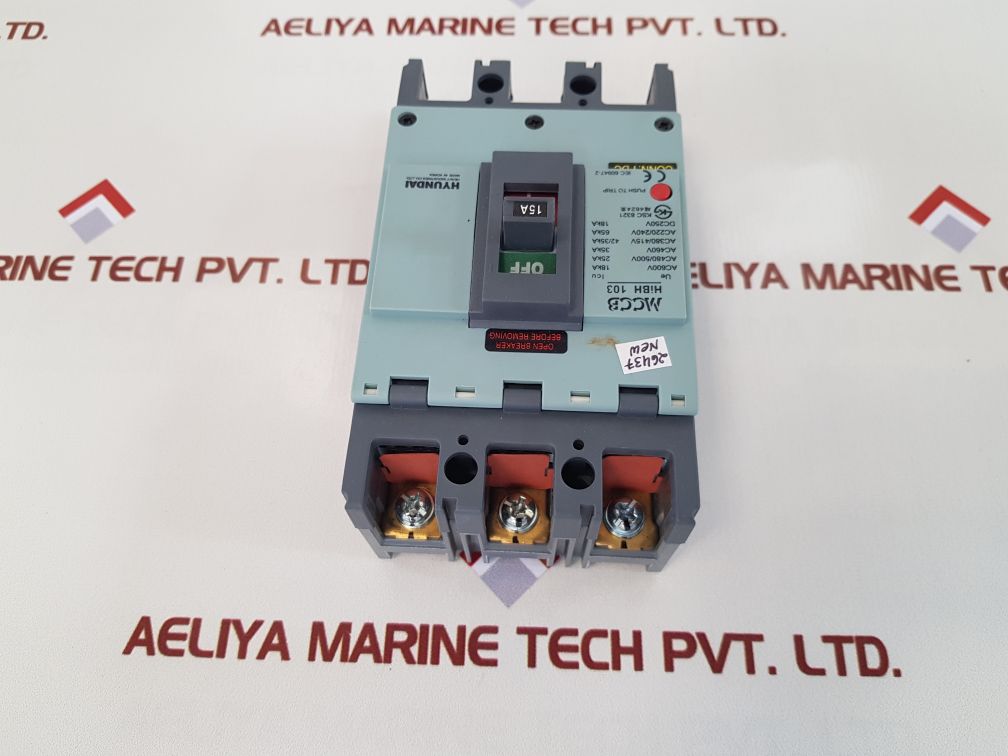 Hyundai hibh 103 molded case circuit breaker NEw