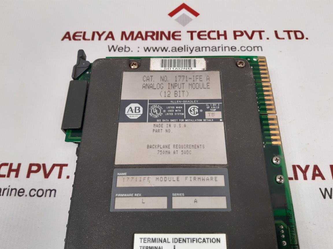Allen-bradley 1771-ife A Analog Input Module 12 Bit