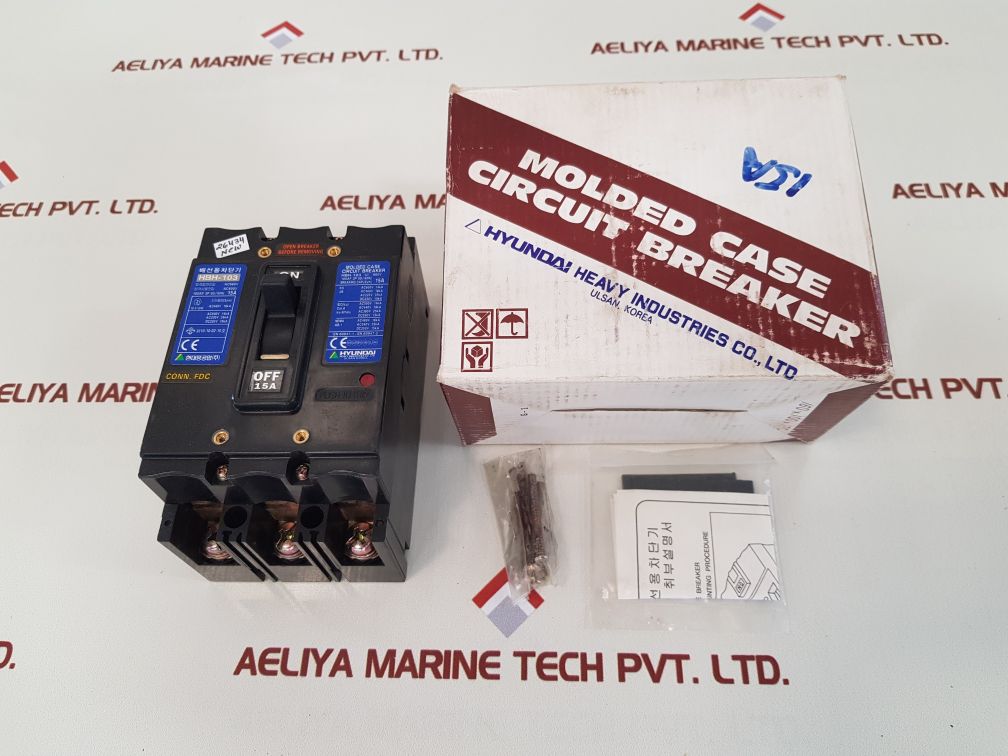 Hyundai hbh-103 molded case circuit breaker 15a