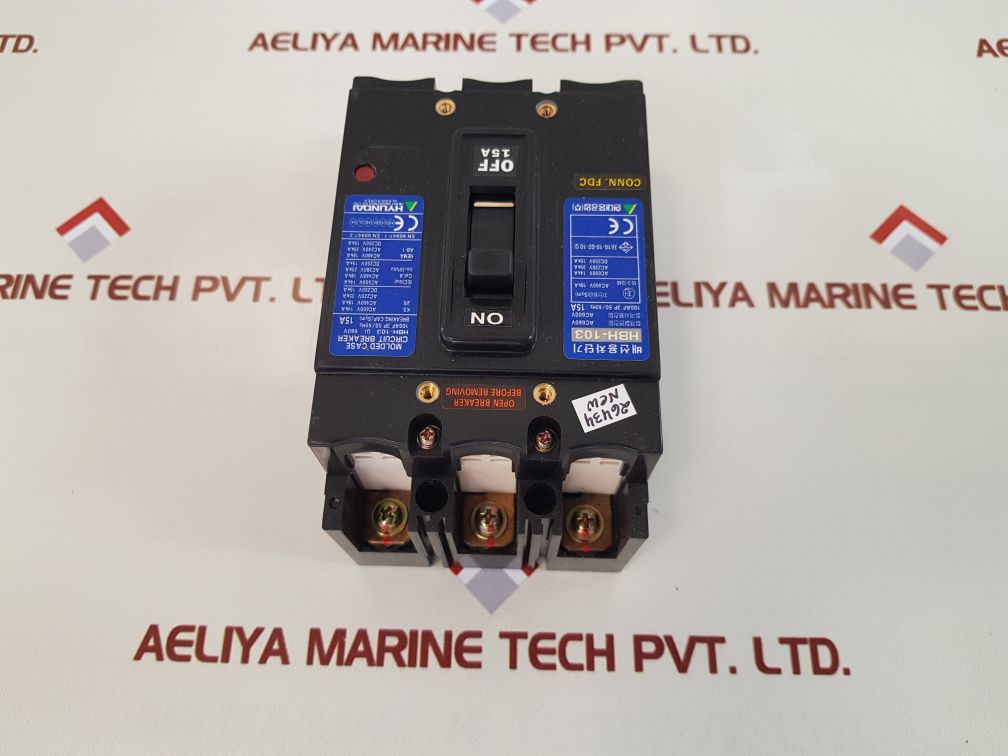 Hyundai hbh-103 molded case circuit breaker 15a
