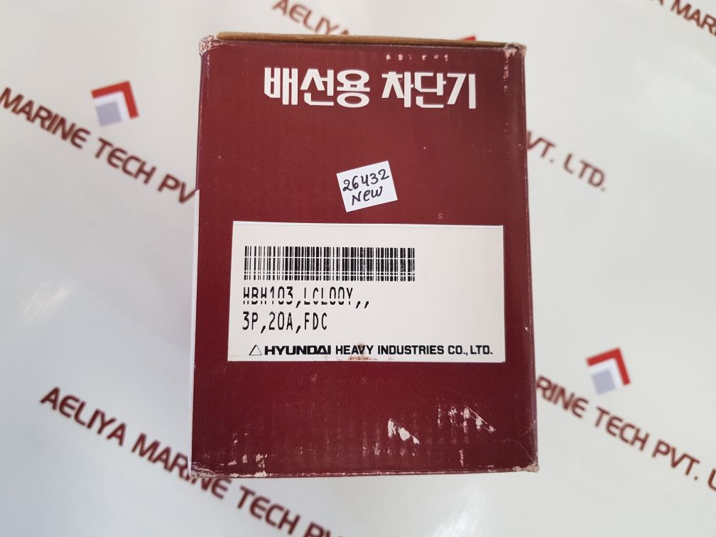 Hyundai hbh-103 molded case circuit breaker 20a