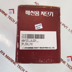 Hyundai hbh-103 molded case circuit breaker 30a
