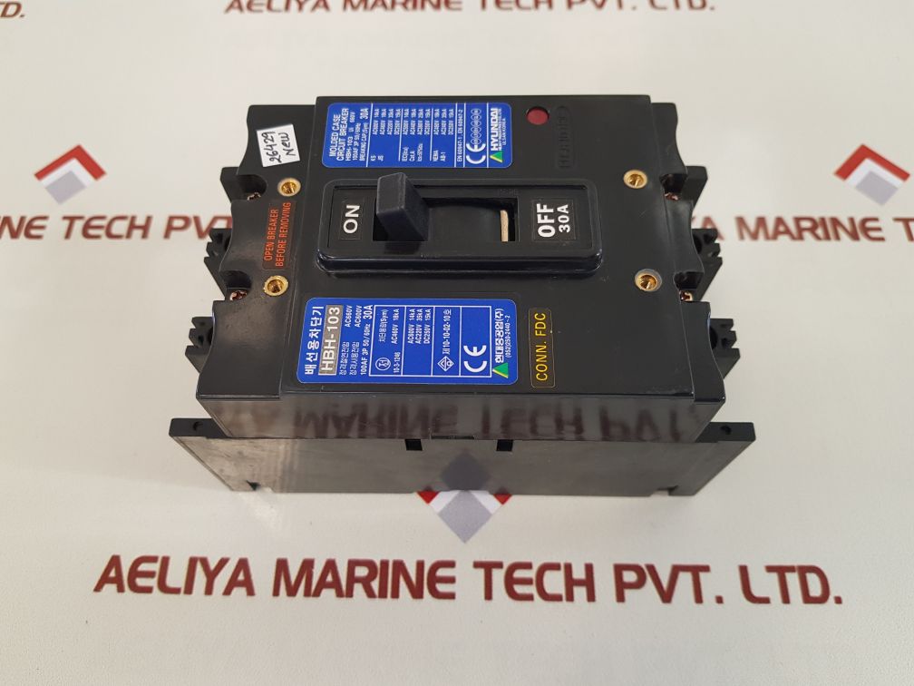 Hyundai hbh-103 molded case circuit breaker 30a
