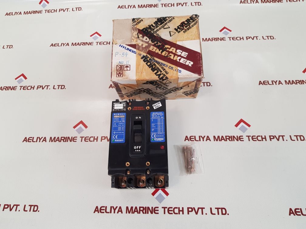 Hyundai hbh-103 molded case circuit breaker 50a