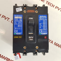 Hyundai hbh-103 molded case circuit breaker 100a