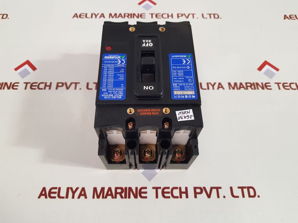 Hyundai hbh-103 molded case circuit breaker 30a
