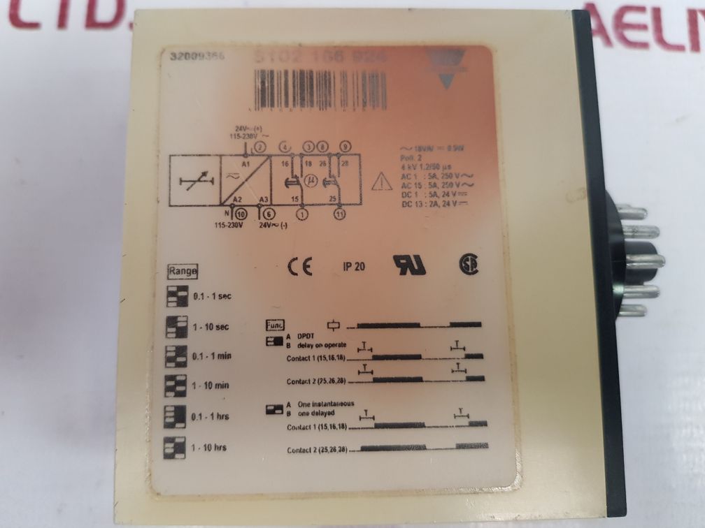 Carlo Gavazzi S102 166 924 Timer Used