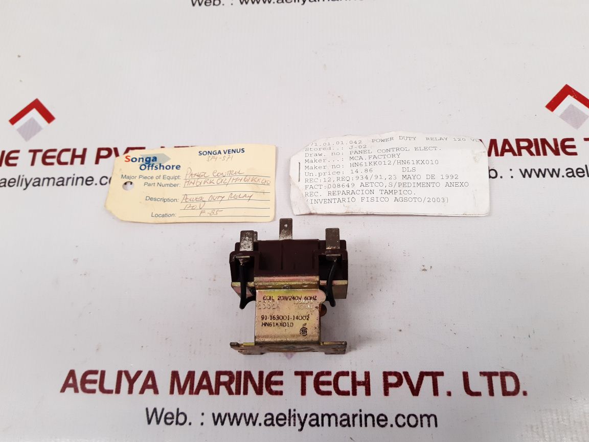 Essex Hn61Kx010 Magnetic Relay 91-163001-14002