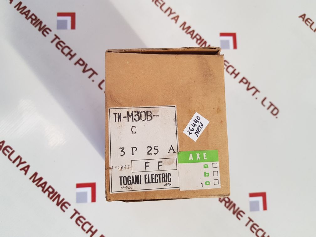Togami electric tn-m30b motor breaker 25a