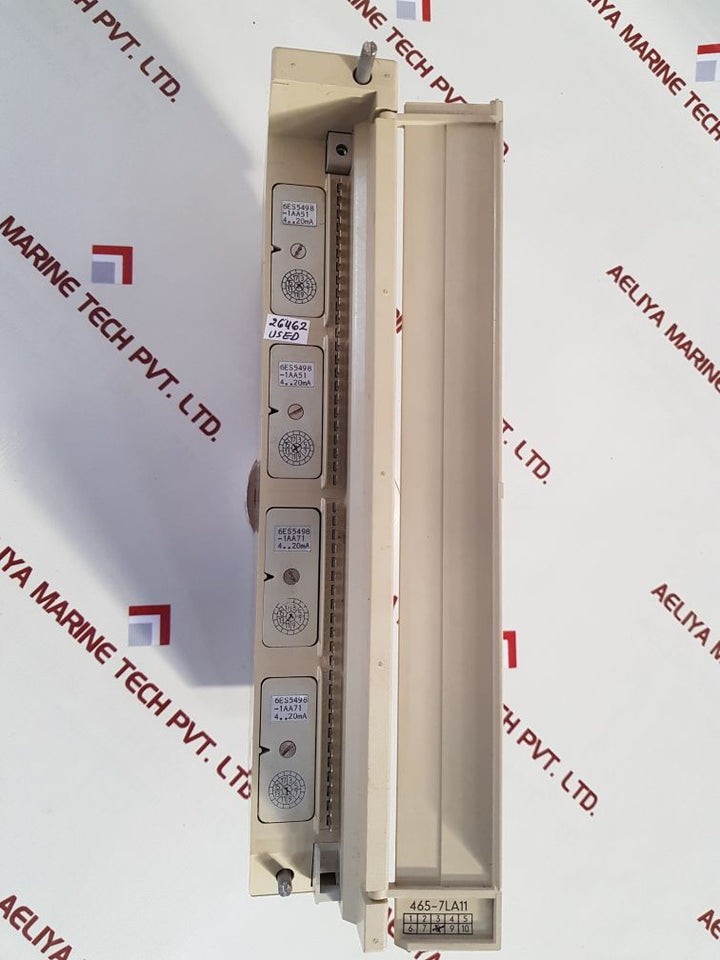 Siemens 6es5 465-7la11 simatic s5 analog input module
