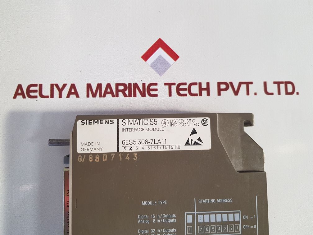 Siemens 6es5 306-7la11 simatic s5 interface module

