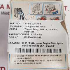 Hyundai hor 1k 1.6 terminal overload relay used
