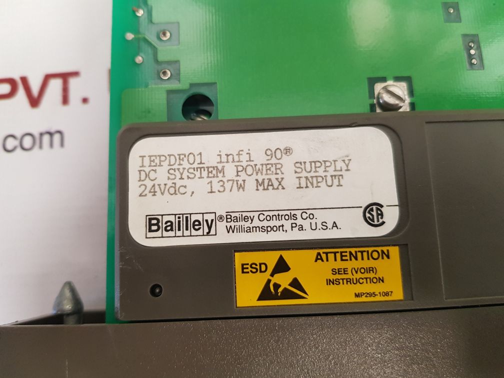 Bailey iepdf01 infi 90 dc system power supply board 