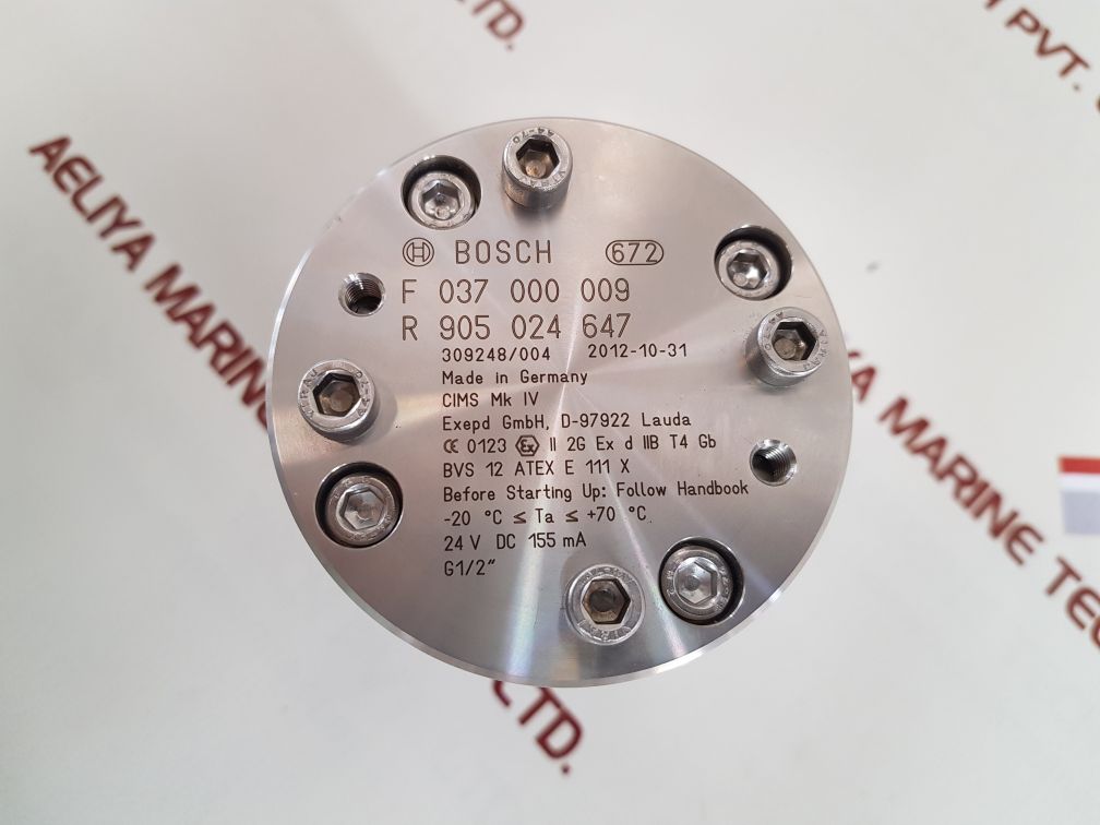 Bosch f 037 000 009 cylinder integrated measuring system r 905 024 647