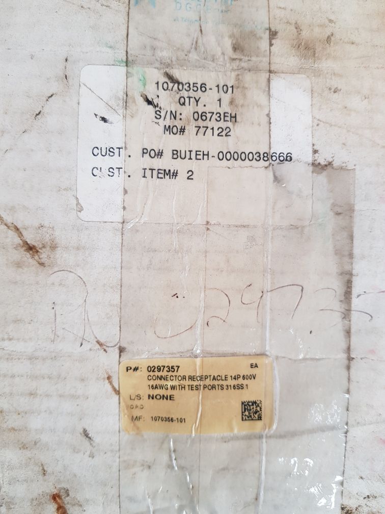 Oceaneering /teledyne 0297357 connector 1070356-101