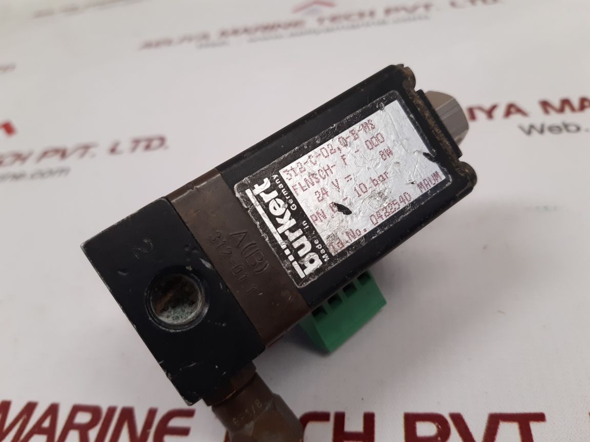 Burkert 312-c-02,0-b-ms solenoid valve Used