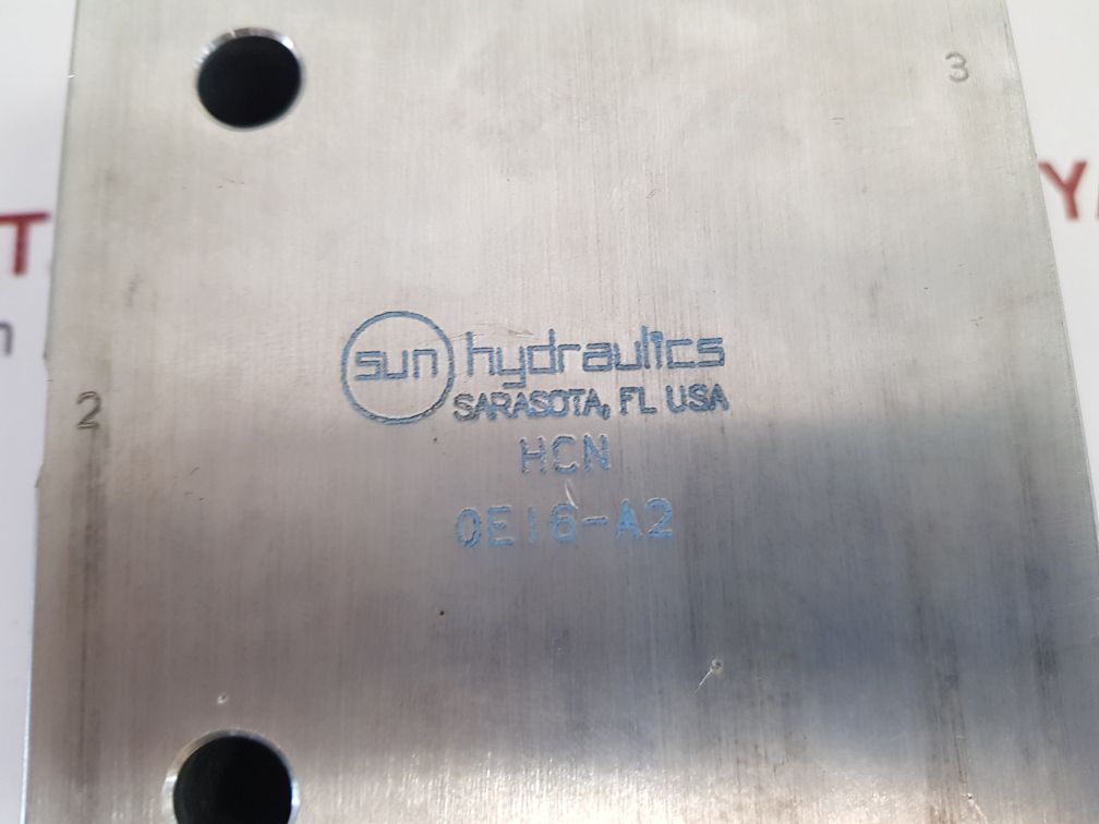 Sun hydraulics hcn 0e16-a2 cartridge valve body