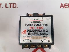 Dae sung ds-350 power convertor a.c 200 /220v
