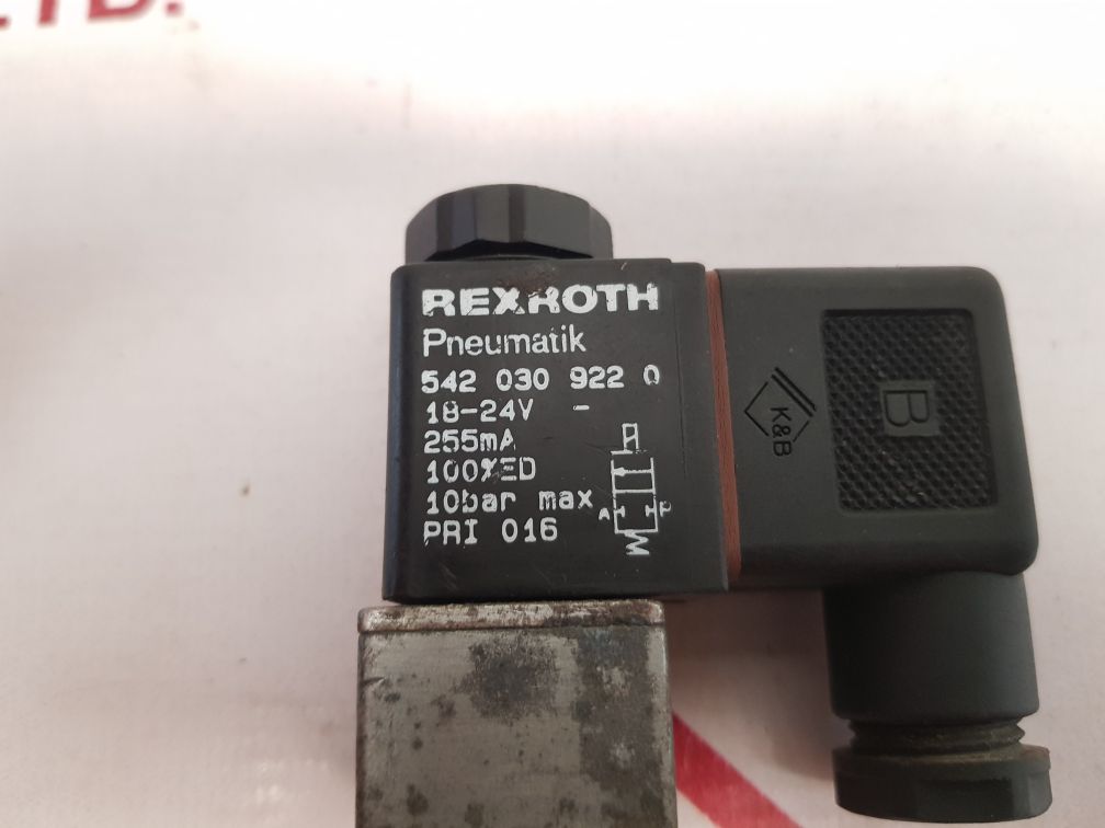 Rexroth 542 030 922 0 pneumatic solenoid valve 18-24v used