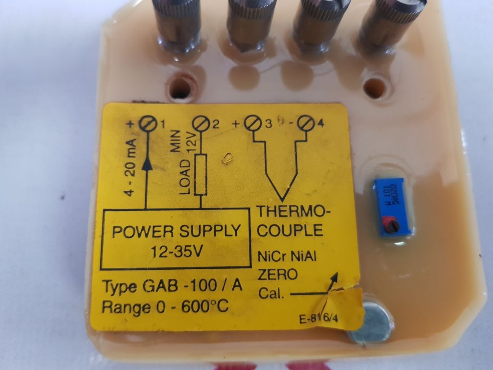 Gab-100/a thermo-couple amplifier