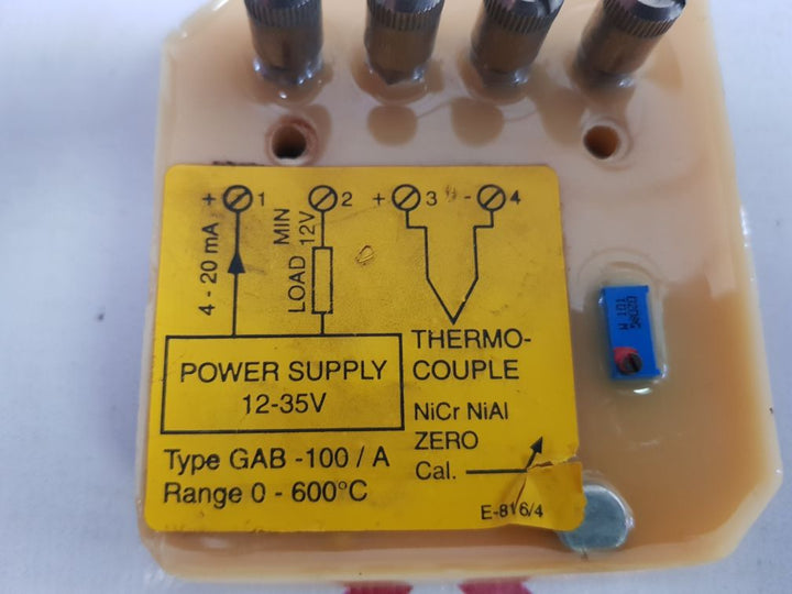Gab-100/a thermo-couple amplifier