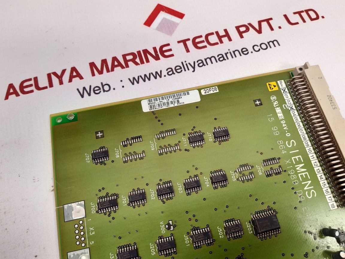 Siemens 15 99 864 x1989 d9 e4 digital video amplifier board