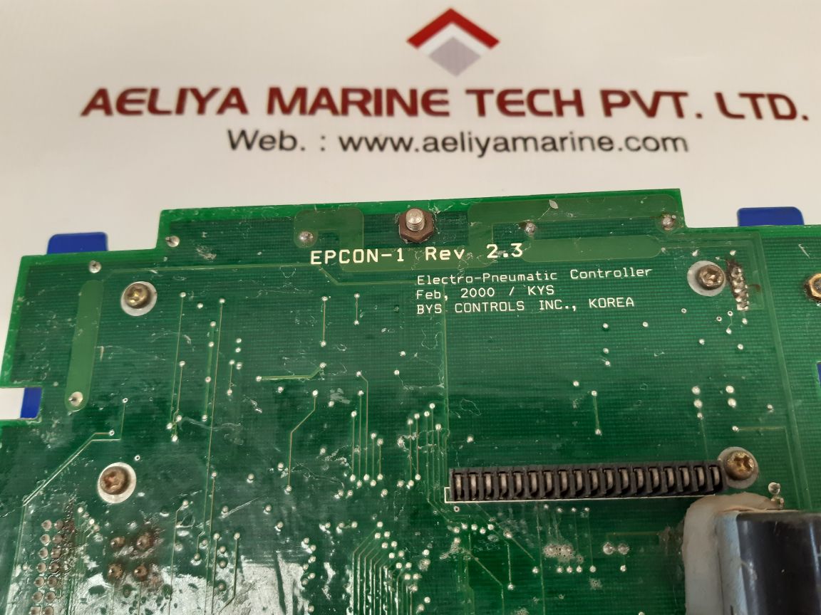 Bys controls epcon-1 electro-pneumatic controller rev 2.3