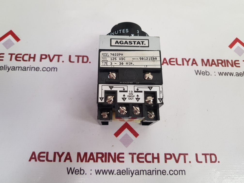 Agastat 7022ph time delay relay 3-30 min.