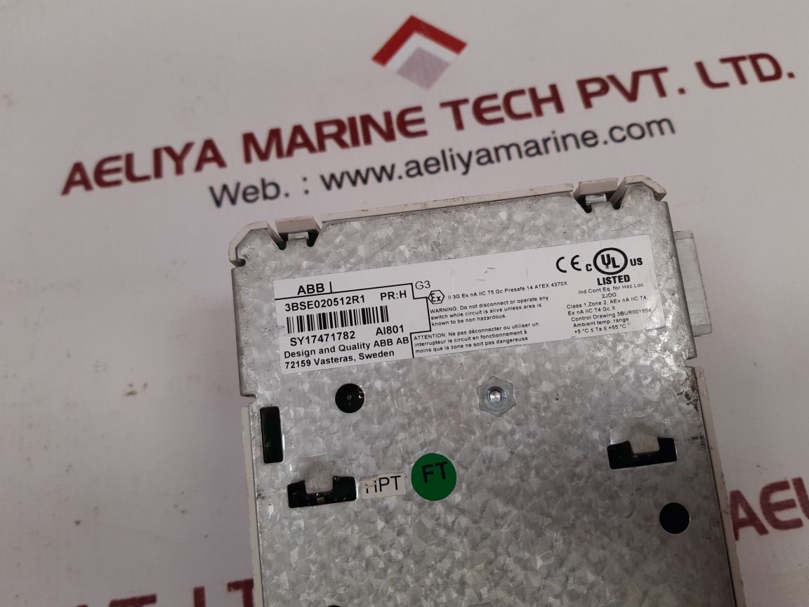Abb ai801 analog input module 3bse020512r1 pr: h