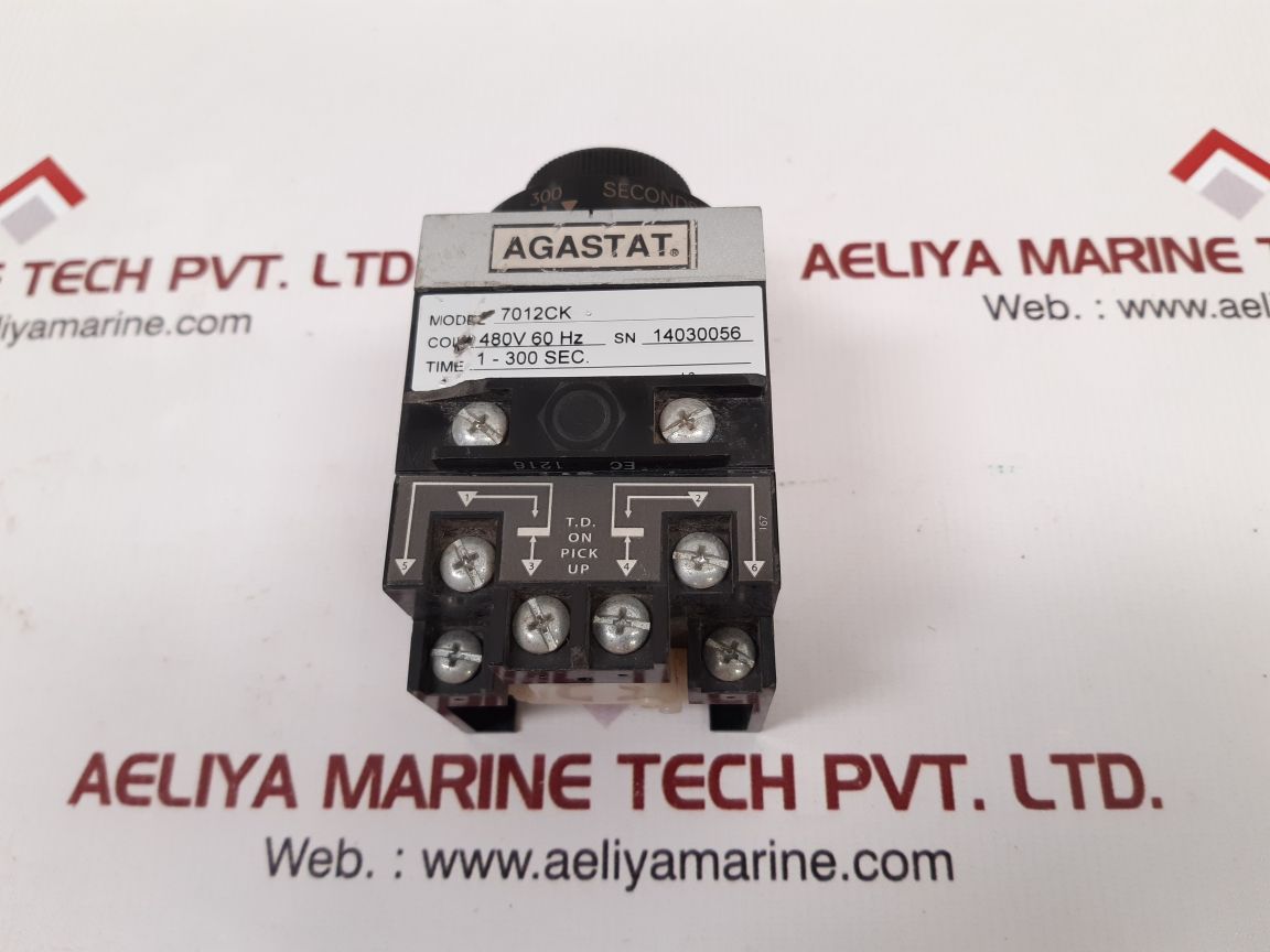 Agastat 7012ck time relay 1-300 sec.