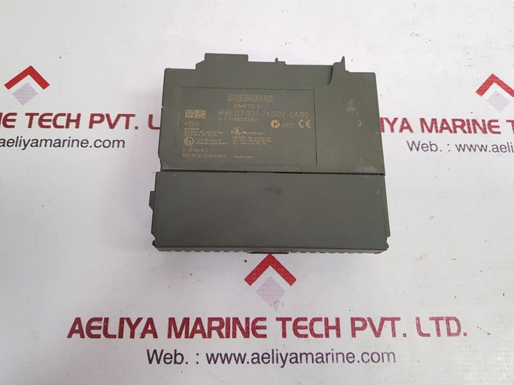 Siemens simatic s7 6es7 331-7kb02-0ab0 analog input module Used 
