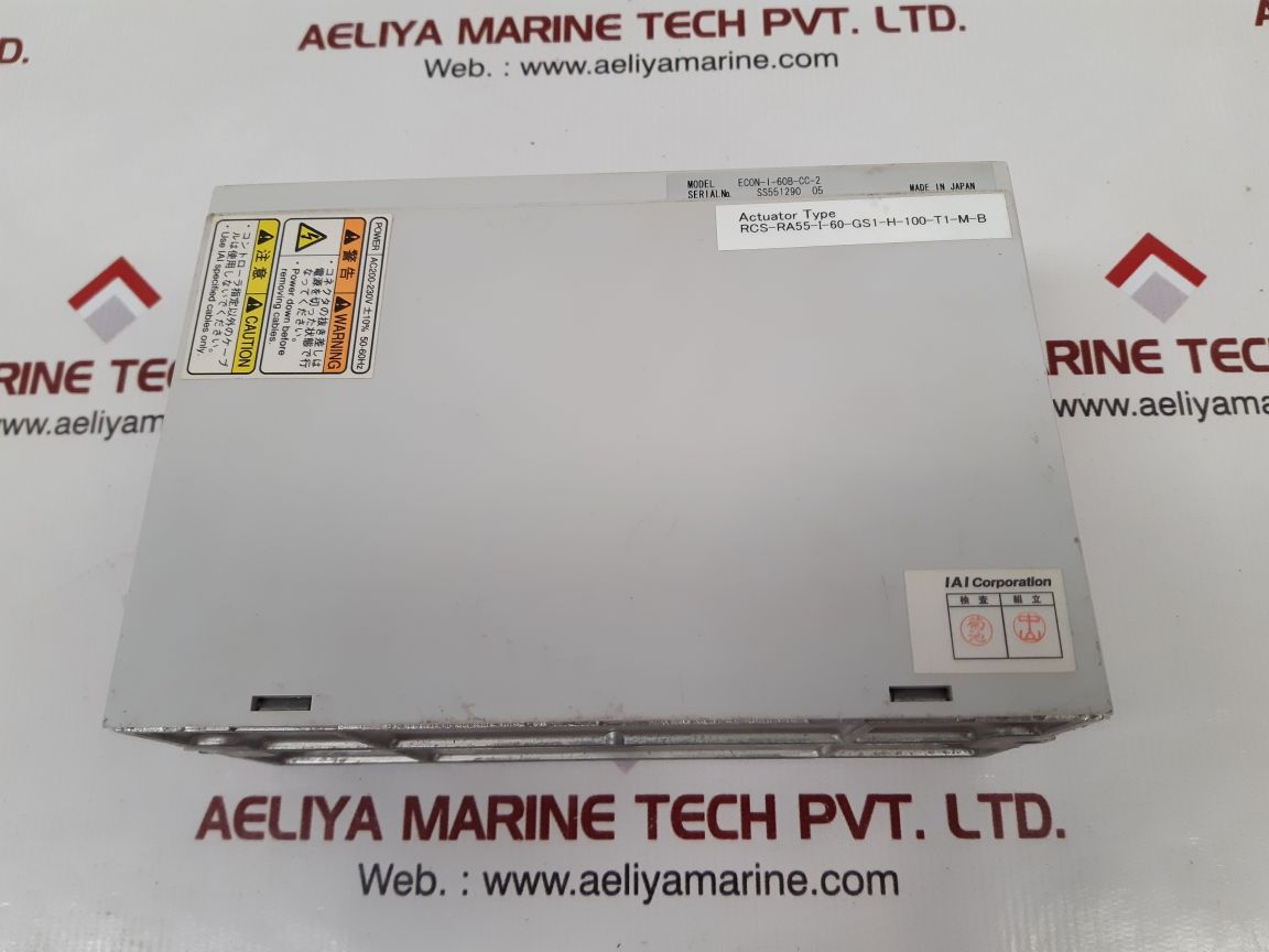 Iai econ-i-60b-cc-2 actuator rcs-ra55-i-60-gs1-h-100-t1-m-b
