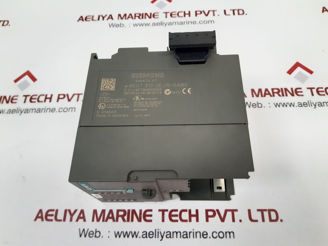 Siemens 6es7 317-2ej10-0ab0 cpu module cpu317-2 pn/dp 