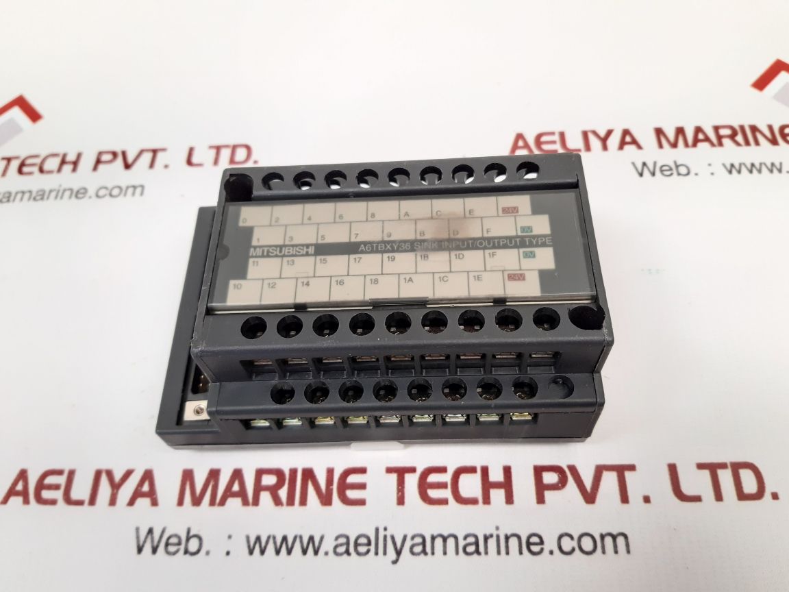Mitsubishi a6tbxy36 sink input/output terminal board

