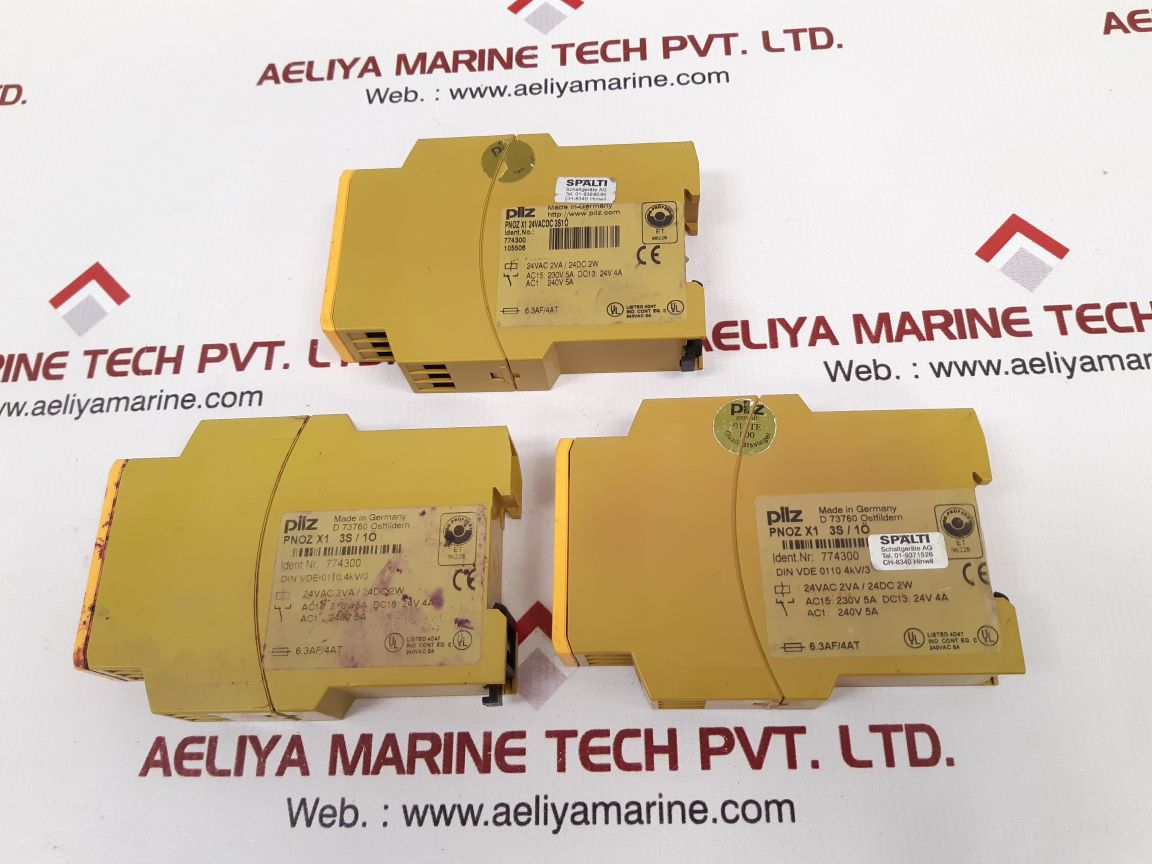 Pilz pnoz x1 3s/ 1o safety relay
