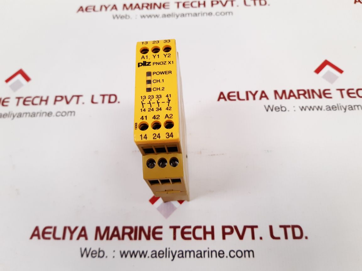 Pilz pnoz x1 3s/ 1o safety relay
